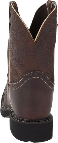 JUSTIN Boots Women's Brown Flower Embossed Cowgirl Boots in Saudi Arabia