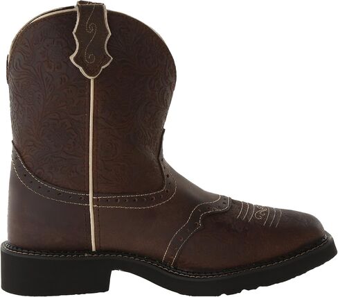 JUSTIN Boots Women's Brown Flower Embossed Cowgirl Boots in Saudi Arabia