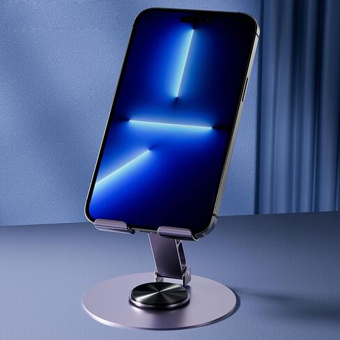 Phone Tablet Holder Metal Phone Stand 360° Rotation All Kinds Cellphone Foldable Scalable Office Desk Adjustable Portable for Travel in Saudi Arabia
