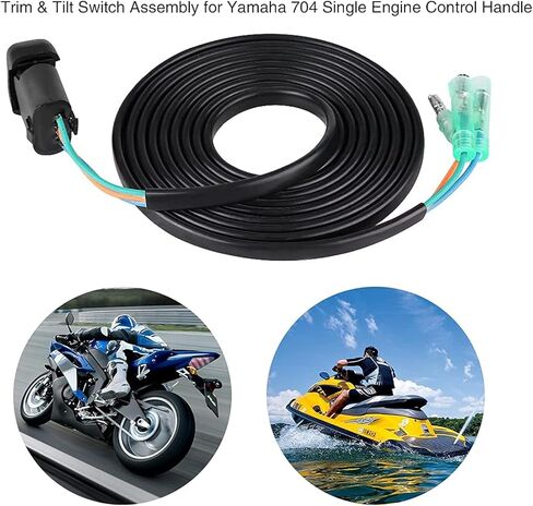 Trim & Tilt Switch Remote Control Remote Assembly for Yamaha Outboard Motors 703-82563-02-00 703-82563-01-00 703-82563-02 703-82563-01 in Saudi Arabia