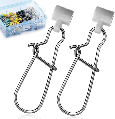 Sinker Slides for Fishing Rigs - 25pcs Duo Lock Snaps for Fishing Line Heavy Duty Weights Sinkers Saltwater Connector Accessories in Saudi Arabia