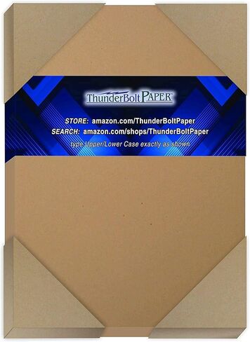 100 Brown Kraft Fiber 80# Cover Paper Sheets - 3" X 5" (3X5 Inches) Photo|Card|Frame Size - Rich Earthy Color with Natural Fibers - 80lb/pound Cardstock - Smooth Finish in Saudi Arabia
