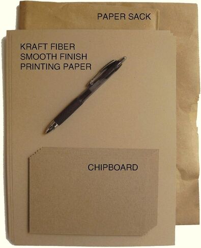 100 Brown Kraft Fiber 80# Cover Paper Sheets - 3" X 5" (3X5 Inches) Photo|Card|Frame Size - Rich Earthy Color with Natural Fibers - 80lb/pound Cardstock - Smooth Finish in Saudi Arabia