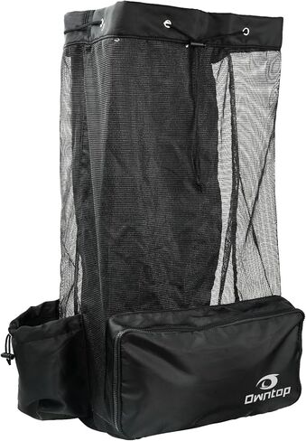 حقيبة غوص سكوبا من Owntop، حقيبة ظهر شبكية برباط مقاس XL بالإضافة إلى حقيبة شبكية بحجم كبير للغوص والغطس - تحمل زعانف القناع ومعدات الغطس، 15.7 بوصة × 15.7 بوصة × 29 بوصة in Kuwait