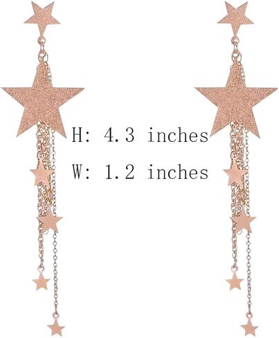 Star Earrings Dangle For Women Sparkle Sequin in Saudi Arabia