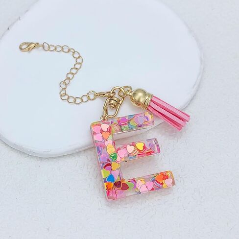 إكسسوارات قلب وردي من KOLODOGO لكأس ستانلي، قطعتان من السلسلة الأولية مع ملصق حروف، حلية حروف للنساء والفتيات in Kuwait