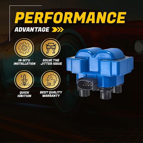 مجموعة ملف الإشعال المكونة من 2 و8 قطع مجموعة أسلاك توصيل الإشعال لـ DG530 المتوافقة مع Ford Mercury Lincoln Contour E-150 Ranger Town Car Mark VIII Escort Explorer Mustang 4.6L V8 in Kuwait