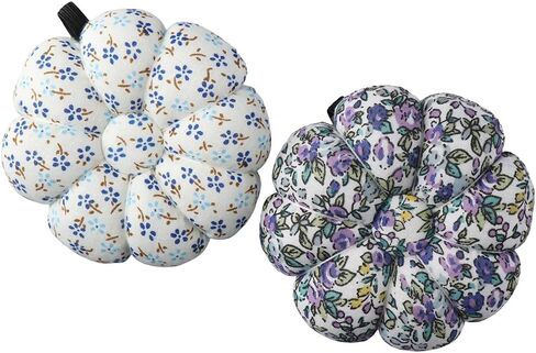 Uniquer 2Pcs Petals Sewing Needles Cushions,Pumpkin Shaped Wearable Pincushions,Wrist Pin Cushions,Needle Pin Cushions,Needles Holder for Sewing in Saudi Arabia