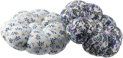 Uniquer 2Pcs Petals Sewing Needles Cushions,Pumpkin Shaped Wearable Pincushions,Wrist Pin Cushions,Needle Pin Cushions,Needles Holder for Sewing in Saudi Arabia