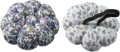 Uniquer 2Pcs Petals Sewing Needles Cushions,Pumpkin Shaped Wearable Pincushions,Wrist Pin Cushions,Needle Pin Cushions,Needles Holder for Sewing in Saudi Arabia
