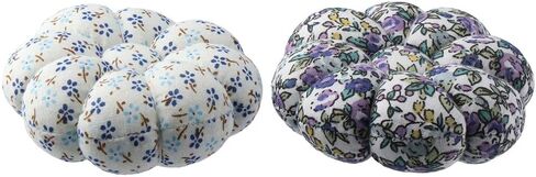 Uniquer 2Pcs Petals Sewing Needles Cushions,Pumpkin Shaped Wearable Pincushions,Wrist Pin Cushions,Needle Pin Cushions,Needles Holder for Sewing in Saudi Arabia