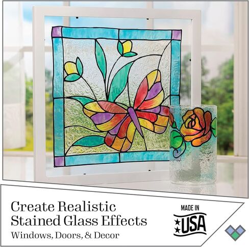 مجموعة ألوان الباستيل الزجاجية PROMOGGPLL22 من معرض الصور، مجموعة طلاء زجاجي مكونة من 8 قطع للفنون والحرف اليدوية، مثالية للمبتدئين والفنانين in Kuwait