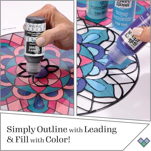 مجموعة ألوان الباستيل الزجاجية PROMOGGPLL22 من معرض الصور، مجموعة طلاء زجاجي مكونة من 8 قطع للفنون والحرف اليدوية، مثالية للمبتدئين والفنانين in Kuwait