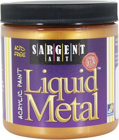 طلاء أكريليك معدني سائل من سارجنت آرت، 8 أونصة (ذهبي أزتيك) in Kuwait