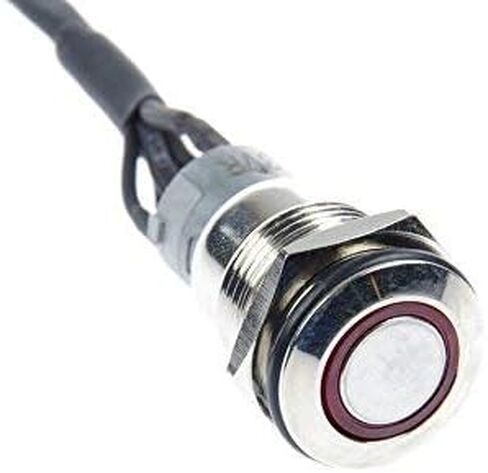 16mm Chassis Switch Metal Button Switch with 100CM 3.3FT Extension Cable Blue Switch Symbol LED Suitable for DIY Computer Switch and Restart Button(Blue Switch Symbol) in Saudi Arabia