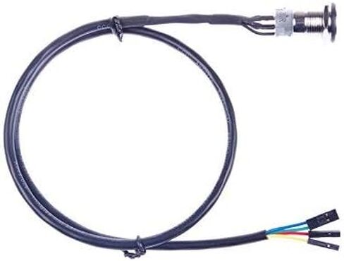 16mm Chassis Switch Metal Button Switch with 100CM 3.3FT Extension Cable Blue Switch Symbol LED Suitable for DIY Computer Switch and Restart Button(Blue Switch Symbol) in Saudi Arabia
