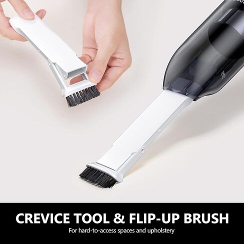Handheld Vacuum Cordless, Car Vacuum Cleaner Rechargeable, Extendable Portable Hand Vacuum 12000Pa Suction Power 25 min Long Runtime with 2 in 1 Crevice Tool Floor Brush for Home Car Hardwood Floor in Saudi Arabia
