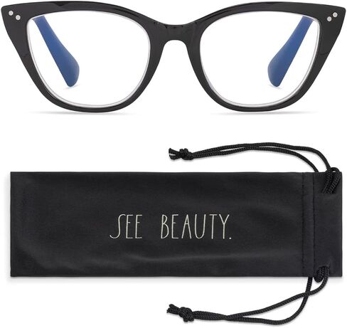 Rae Dunn "BELLA Blue Light Blocking Reading Glasses w/SEE BEAUTY Signature Font in Saudi Arabia