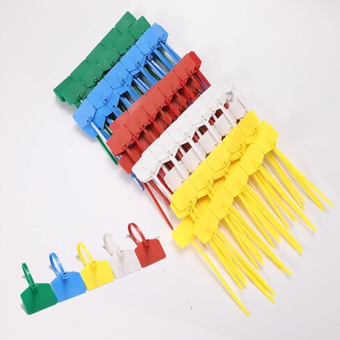 Color Cable Ties, Nylon Cable Marker Ties with Label, Self-Locking Written-on Cable Mark Ties 6 in for Cabling, Ethernet Wire Marking Label- Blue/ 100pcs in Saudi Arabia