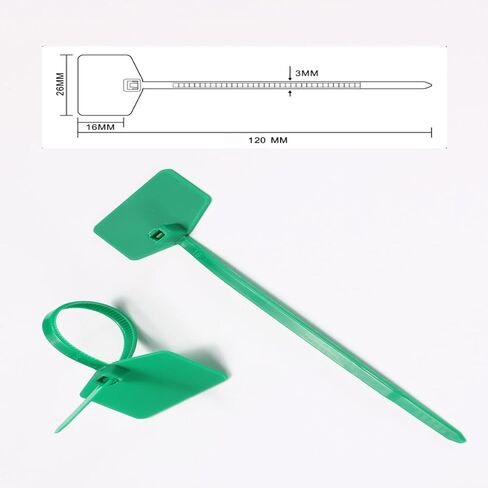 Color Cable Ties, Nylon Cable Marker Ties with Label, Self-Locking Written-on Cable Mark Ties 6 in for Cabling, Ethernet Wire Marking Label- Blue/ 100pcs in Saudi Arabia