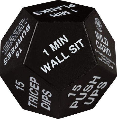Exercise Dice for Home Fitness, Gym Workouts, WOD, Bodyweight HIIT, and Sports Training - 3 Inches in Diameter in Saudi Arabia