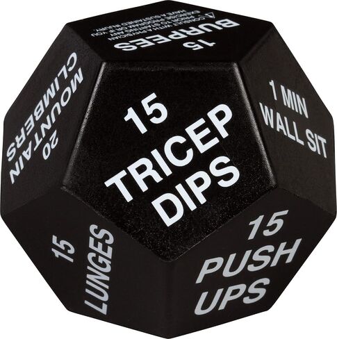 Exercise Dice for Home Fitness, Gym Workouts, WOD, Bodyweight HIIT, and Sports Training - 3 Inches in Diameter in Saudi Arabia