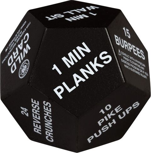 Exercise Dice for Home Fitness, Gym Workouts, WOD, Bodyweight HIIT, and Sports Training - 3 Inches in Diameter in Saudi Arabia
