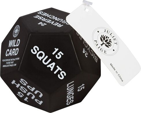 Exercise Dice for Home Fitness, Gym Workouts, WOD, Bodyweight HIIT, and Sports Training - 3 Inches in Diameter in Saudi Arabia
