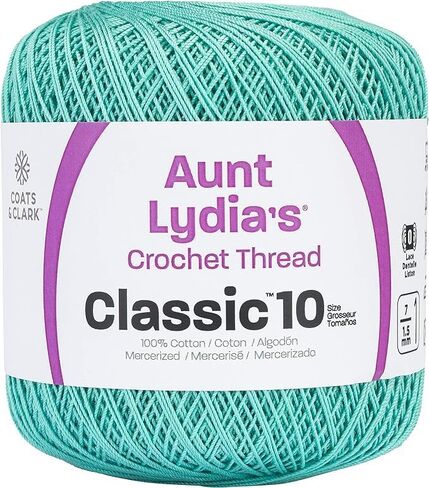 Coats & Clark Aunt Lydia's Crochet Thread Cotton Classic 10-6 Skein Assortment (Ocean) in Saudi Arabia