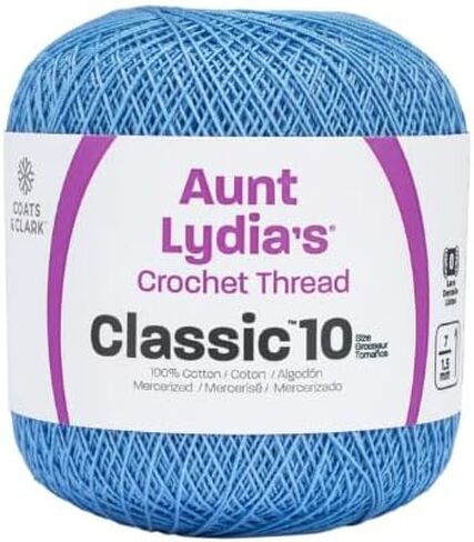 معاطف وكلارك Aunt Lydia's Crochet Thread Cotton Classic 10-6 Skein Assortment (المحيط) in Kuwait