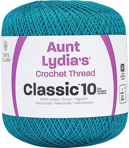 Coats & Clark Aunt Lydia's Crochet Thread Cotton Classic 10-6 Skein Assortment (Ocean) in Saudi Arabia