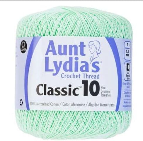 معاطف وكلارك Aunt Lydia's Crochet Thread Cotton Classic 10-6 Skein Assortment (المحيط) in Kuwait