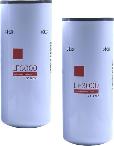 2 Pack of LF3000 Oil Lube Filter Replaces 3318853, 3825970, P553000, 51748, 143115, 9703112, BD103, BD324, LFP3000, 51748XD Fits Cummins ISL9, L9, ISC8.3, N14, M11 Diesel Engines in Saudi Arabia