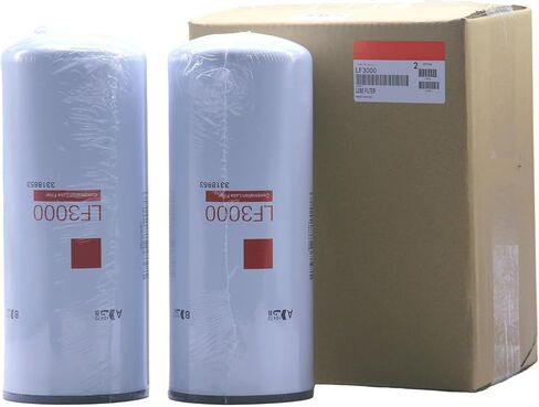 2 Pack of LF3000 Oil Lube Filter Replaces 3318853, 3825970, P553000, 51748, 143115, 9703112, BD103, BD324, LFP3000, 51748XD Fits Cummins ISL9, L9, ISC8.3, N14, M11 Diesel Engines in Saudi Arabia