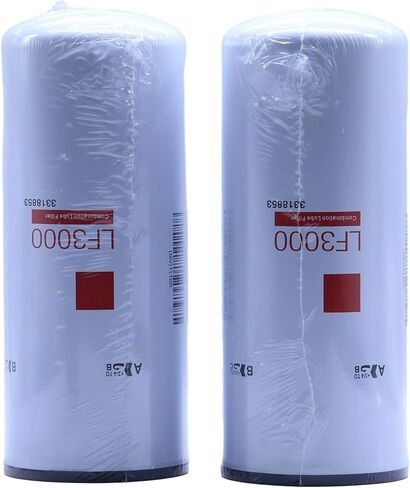 2 Pack of LF3000 Oil Lube Filter Replaces 3318853, 3825970, P553000, 51748, 143115, 9703112, BD103, BD324, LFP3000, 51748XD Fits Cummins ISL9, L9, ISC8.3, N14, M11 Diesel Engines in Saudi Arabia