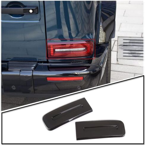 Car Rear Lamp Smoked Tinted Tail Light Cover Compatible with For Mercedes-Benz G Class W463 2019-22, Brake Indicator Light Reversing Lamp Protection for G Class W463 Accessories (Transparent Grey) in Saudi Arabia