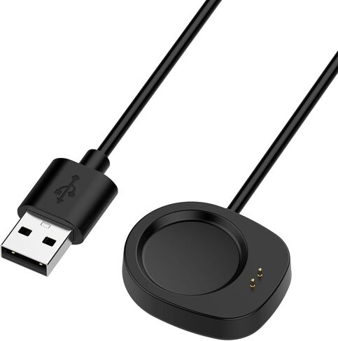 Replacement Charger Intended for Amazfit Balance Charger 3.3ft USB Cable Cord Portable Charging Stand Station Dock for Amazfit Balance Watch Charger (Black,2PACKS) in Saudi Arabia
