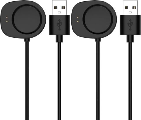 Replacement Charger Intended for Amazfit Balance Charger 3.3ft USB Cable Cord Portable Charging Stand Station Dock for Amazfit Balance Watch Charger (Black,2PACKS) in Saudi Arabia
