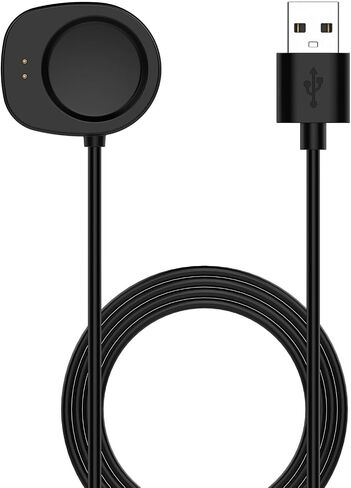 Replacement Charger Intended for Amazfit Balance Charger 3.3ft USB Cable Cord Portable Charging Stand Station Dock for Amazfit Balance Watch Charger (Black,2PACKS) in Saudi Arabia
