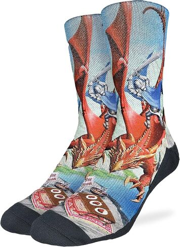 Good Luck Sock Men's Knights & Dragons Socks, Adult in Saudi Arabia