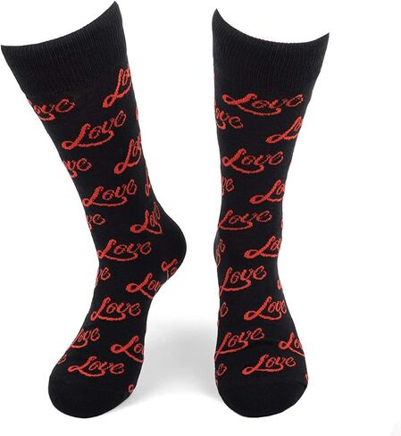 Men's Novelty Socks - Multiple Patterns! Peace, Love, Smiley, YOLO in Saudi Arabia