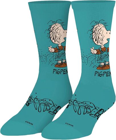 Odd Sox - جوارب رائعة، خنزير صغير، شريط كوميدي من الفول السوداني، هدية ممتعة لشخصية تشارلي براون، للكبار in Saudi Arabia