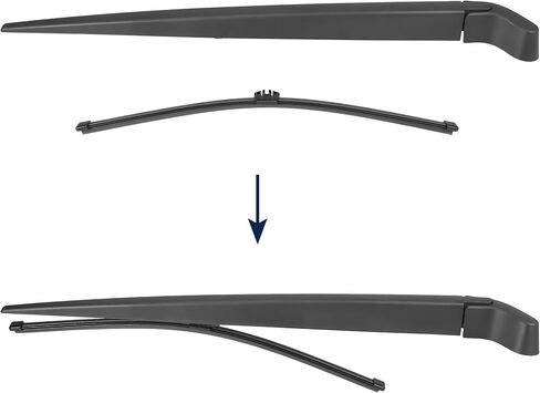 X AUTOHAUX Rear Window Windshield Wiper Blade Arm Set for Volvo XC90 2007-2010 - 520mm 20inch 31333470 30699848 in Saudi Arabia