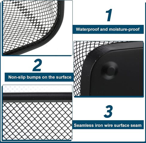 Zubebe Office Trash Can, 4.0 Gallon Capacity, Metal Material, Black Color, 12 Pieces in Saudi Arabia