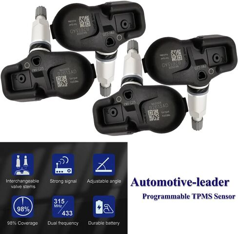 4 قطعة PMV-C215 42607-48020 مستشعر تساوي ضغط الإطارات 433 ميجا هرتز استبدال مستشعر ضغط الإطار تويوتا كامري C-HR لاند كروزر LS500h LX570 LX570H RX450h 42607F4020 in Saudi Arabia