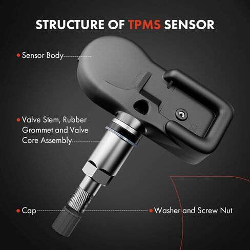 A-Premium Tire Pressure Monitoring System Sensors TPMS Kits 315MHz Compatible with Toyota Camry 2015-2019 Tacoma 2016-2018 RAV4 2019 Avalon 2016-2018 4-PC Set in Saudi Arabia