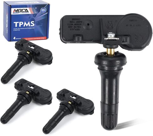 MOCA 4pcs 433MHz Tire Pressure Monitoring System (TPMS) Sensor Kit fits for Chrysler 300 Town & Country, For Dodge Challenger Charger Durango, For Jeep Grand Cherokee, For Ram, And More, 68406537AA in Saudi Arabia