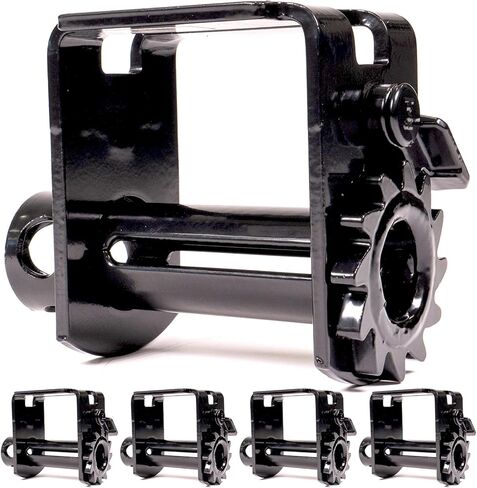 US Cargo Control Standard Sliding Winch for Double L Tracks (5-Pack), 4 Inch Winch Holds Up to 20 Feet of Webbing, Slides to Any Position for Winch Control, 5,500 LBS Working Load Limit in Saudi Arabia