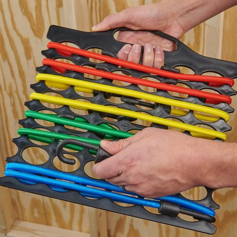 Bungee Buddy من Wrap-It Storage - حامل سلك بنجي (عبوتان) - تخزين لأحجام متنوعة من أسلاك بنجي شديدة التحمل أو أشرطة مع خطافات للسيارات وتنظيم المرآب in Saudi Arabia