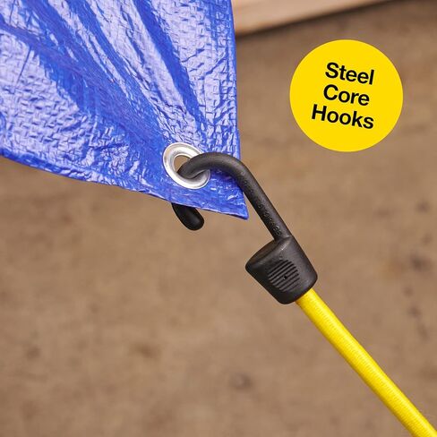 Bungee Buddy من Wrap-It Storage - حامل سلك بنجي (عبوتان) - تخزين لأحجام متنوعة من أسلاك بنجي شديدة التحمل أو أشرطة مع خطافات للسيارات وتنظيم المرآب in Saudi Arabia